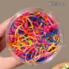 Bandas Elásticas de Colores Desechables para el Cabello de Niñas, Gomas para el Cabello de Alta Elasticidad y Duraderas para Coletas de Bebé