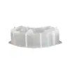 Candelabro de Gesso Meia-Lua Escandinavo Casa Velha Molde de Silicone Cola DIY Casa Cabana Copo de Vela Enfeites Polimento