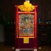 Pintura decorativa thangka de aldea de Xizang, pintura colgante, Padmasambhava, Nueva Estatua de Bronce de Padmasambhava de Ocho Formas, thangka de Padmasambhava
