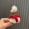 Pasador de Sombrero de Navidad Pequeño Transfronterizo Estilo Europeo y Americano Hecho a Mano Estéreo Súper Pasador Accesorios para el Cabello de Vacaciones de Niños Otoño e Invierno Venta al por Mayor