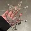Auténtica Horquilla de Hada Mariposa, Falda con Cara de Caballo, Cheongsam Dinastía Han, Estilo Chino Nuevo Estilo Chino Tocado, Accesorios para el Cabello, Horquilla para el Cabello con Borla, Accesorios para el Cabello