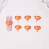 Accesorios populares transfronterizos para decoración de uñas de hoja de arce, pequeños accesorios de resina para manualidades DIY, aretes, pinzas para el cabello, decoraciones de uñas ponibles y pedrería