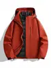 Chaqueta de hombre tres en uno, a prueba de viento e impermeable, adecuada para otoño e invierno, conjunto de dos piezas de plumón desmontable, ropa para ciclismo y montañismo para hombres, disponible para compra en grupo