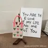 Bolsa con Tema de Amor, Bolsa de Punto para Teléfono Móvil de Verano, Bolso de Mano Portátil de Silicona Estilo Coreano que se Puede Llevar Cruzado, un Artículo Imprescindible para Salir