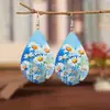 Aretes de Acrílico Gota de Agua Producto Nuevo Día de San Valentín Submarino Acrílico Regalo Transfronterizo Mariposa Aretes para Mujer y Navidad