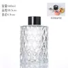 Botella de Vidrio Engrosado Botella de Aroma Moderna Simple Sin Fuego Transparente Estilo Europeo Botella Vacía de Aroma Adornos Pequeños para el Hogar