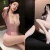 Lingerie Sexy, Saia Sexy Transparente de Quadril, Conjunto de Tentação Pura Luxúria, Pijama que Não Precisa Tirar, Uniforme, Roupas Sedutoras e Sexy