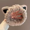 Faixa de Cabelo com Orelhas de Gato Fofas de Desenho Animado Coreano para Lavar o Rosto e Aplicar Máscara Facial Acessórios de Cabelo Faixa Versátil Simples Venda Direta da Fábrica