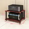 Rack de Amplificador Gabinete de Amplificador Gabinete de Equipamentos para Sala AV Alto-falante Móvel Alto-falante Amplificador de Tubo CD Pés Amortecedores
