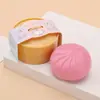 Brinquedo Squishy Simulado de Pão de Hambúrguer para Alívio de Estresse, Grande Pão de Hambúrguer no Vapor com Recheio de Porco Barbecue, Alívio de Estresse, Multicor, Aroma de Leite, Alívio de Estresse Criativo
