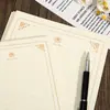 Papel de Carta Rosa Dorado Confesión Romántica Estilo Retro Carta de Amor Escrita a Mano b5 Simple a5 Gama Alta a4 Papelería Europea