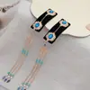 Novo Grampo de Cabelo Retro Estilo Chinês com Franja, Presilha Lateral Longa, Estilo Étnico, Acessório de Cabelo Lateral de Alta Qualidade para Cheongsam e Hanfu