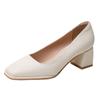 Zapatos Mary Jane 888 para Mujer, Principios de Primavera 2026, Punta Cuadrada Baja, Estilo Retro Versátil, Adecuados para Combinar con Cheongsams y Vestidos, Zapatos de Tacón Grueso de una Sola Pieza