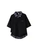 Camisa Polo de Peso Pesado Verano para Hombre Camiseta de Manga Corta Estilo Ins Sencillo Holgada Versátil de Marca de Moda Cuello Campana Media Manga Camiseta de Estudiante