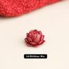Al por mayor Cinabrio Natural Alto Contenido Arena Dorada Púrpura Semilla de Loto Flor de Loto Cuentas Espaciadoras Accesorios para Joyería DIY