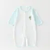 Ropa de Verano para Bebé, Conjunto de una Pieza, Algodón Puro Clase A, Mono de Verano Ajustado de Manga Corta para Recién Nacido e Infantil