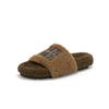 ¡Stock disponible y envío inmediato! Pantuflas de Felpa Gruesas y Suaves con Bloques de Color Casuales, Moda Versátil, Nuevos Colores Otoño-Invierno para Mujer