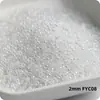Super-Excelente 2 mm Hielo Imitación Jade Núcleo Teñido Vidrio Cuentas de Arroz Imitación Checo Crema Vidrio Cuentas para Pulsera Anillo DIY