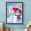 Nuevo diy Navidad Muñeco de Nieve Tonto Pintura de Diamantes Pegado de Diamantes Pintura de Diamantes Pintura de Albañilería Pintura Decorativa Daifa Transfronterizo