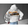 Moletom Esportivo Oversize Mustang Gt com Capuz Branco-GG