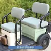 Funda Eléctrica Resistente al Desgaste de Lino para Asiento de Coche Cobertura Completa Eléctrica Triciclo Cubierta de Asiento para Triciclo Transpirable Envolvente para Viajes Diarios Detalles
