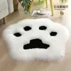 Alfombra de Felpa con Forma de Pata de Oso de Lana Sintética Alfombra de Mesita de Noche para Habitación Infantil Alfombrilla Decorativa de Felpa Alfombrilla de Piso con Forma de Pata de Gato Popular en Internet