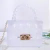 Bolsa de gelatina mini transparente com trama de PVC 2026, bolsa de ombro pequena simples, bolsa transversal, direto do fabricante, produção em pequena escala