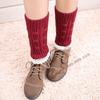 Fabricantes europeus e americanos de lã de malha, leggings, botas quentes, meias de lanterna de renda curta de outono e inverno