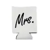 Tema de Casamento Transfronteiriço Material de Mergulho Capa de Copo Mr Right&Mrs Always Right Capa Isolante