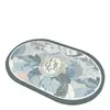 Alfombra de Baño con Patrón Floral de Lujo para Uso Doméstico, Felpudo Absorbente de Agua y de Secado Rápido para la Entrada del Baño, Felpudo Fresco y Sencillo para la Entrada