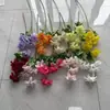 Gerbera Simulada de 5 Cabezas Salón de Bodas Pantalla para el Hogar Accesorios de Fotografía Diseño de Escena Guirnalda de Flores de Mano