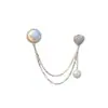 Broche de corrente de fivela de sapato de pérola, acessório de flor para sapato, pingente de meia empilhada, pingente de meia de futebol de nicho de alta qualidade, corrente de suéter