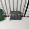 Carteira com zíper transfronteiriço longo e fecho de dente de cachorro, nova bolsa com zíper da moda, porta-moedas multifuncional, bolsa para celular unissex, Goya