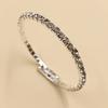 Joias de Noiva Moda Pulseira Aberta Elástica de Fileira Única Camada Única Camada Dupla Corrente de Garra Anel de Aço Pulseira Pulseira B4127