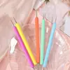 Set de Bolígrafos para Manicura de 15 + 5 Bolígrafos de Punto Acrílico, Bolígrafo de Punto Polvo de Cebolleta, Bolígrafo de Pintura, Bolígrafo de Línea, Pincel para Terapia de Luz