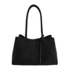 Bolso Retro de Ante, Nuevo Bolso de Hombro de Moda de Invierno para el Trabajo, Bolso Bandolera Simple y Elegante