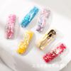 Pinza BB de lentejuelas para niños, degradado de color, pasador de arena movediza, flequillo de niña, cabello suelto, lindo clip lateral, hecho a mano, clip DIY