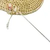 Horquilla de Flor Rosa Antigua para Mujer Estilo Chino Horquilla de Gama Alta Perla Cabello Horquilla Accesorios para el Cabello Accesorios para el Cabello