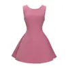 Vestido Dulce de Celebridad de Internet de Diseño de Nicho, Delgado y Elegante, a la Moda y Sencillo, Estilo Francés, Vestido sin Mangas, Vestido tipo Tanque Multicolor