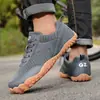 Nuevos zapatos deportivos de malla ligeros y transpirables con punta ancha para hombres y mujeres, zapatos casuales de moda para correr al aire libre