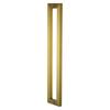Manija de puerta de vidrio de acero inoxidable, tubo cuadrado de una sola curva, titanio negro, titanio amarillo, titanio dorado, oro rosa, puerta corrediza engrosada, antihuellas
