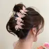 Super Hada Blanco Transparente Atrapador Inteligente de Borla de Mariposa Pinza para el Cabello Femenina Bosque Pinza para Doble Cola de Caballo Accesorios para el Cabello de Fotografía Tocado Novia