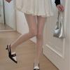Nuevas Medias Negras Ligeras para Mujer de Primavera y Verano, con Patrón de Rombo Doble, Sexy, Anti-enganches, Adelgazantes