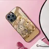 Aplicable a Apple 18PRO Funda de Vidrio Templado 17PROMAX Tres Gatitos Funda Protectora iPhone16 Mascota Linda 17E