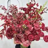 Vale Huaxi 2026 Novos Produtos Série Vermelha Novidades Série de Alta Qualidade Cerimônia de Casamento Flor Artificial para Casamento Atacado