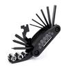16-in -1 acessórios para bicicletas mountain bike multi-função combinação ferramenta de reparo chave de fenda hexagonal interna e externa