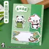 Blocos de Notas Adesivas Criativos de Panda Combinação Desenho Animado Ins Estudante Aparência Bonita Irregular Mensagem Papelaria Infantil Recompensas Atacado
