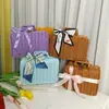 Caja de Regalo para Dama de Honor, Pequeños Regalos de Boda, Cesta de Mano de Mimbre para Boda, Set de Caja de Regalo de Té de Boda de Alta Gama, Dulces de Boda