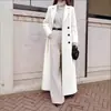Moda Transfronteriza Europea y Americana para Mujer Otoño/Invierno 2026 Amazon Abrigo de Lana Cálido de Color Sólido Largo para Mujer, Elegante para el Trabajo