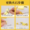 Nuevo llavero colgante de lingote de oro creativo, rueda de amolar metálica, encendedor de llama abierta creativo, personalidad, moda, para hombre, para enviar a novio, moda